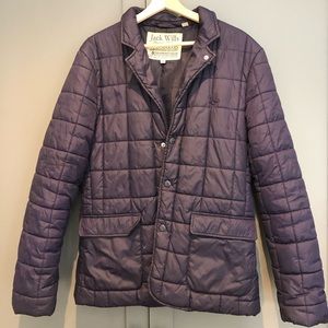 Navy Blue Jack Wills Thin Puffy Coat - Men’s